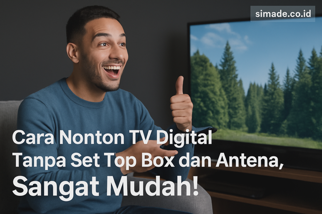 Cara Nonton TV Digital Tanpa Set Top Box dan Antena, Sangat Mudah!