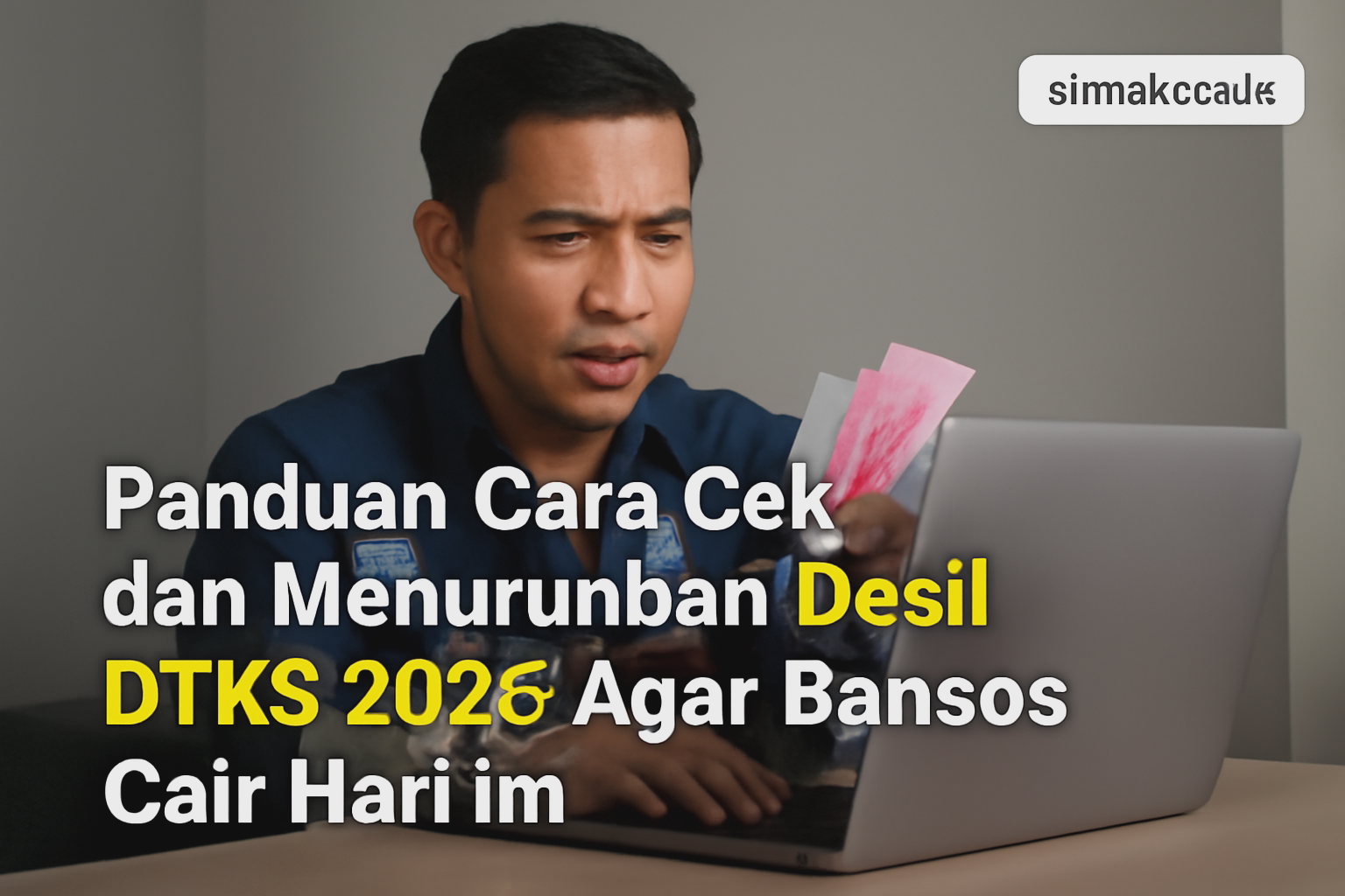 Panduan Cara Cek dan Menurunkan Desil DTKS 2026 Agar Bansos Cair Hari Ini