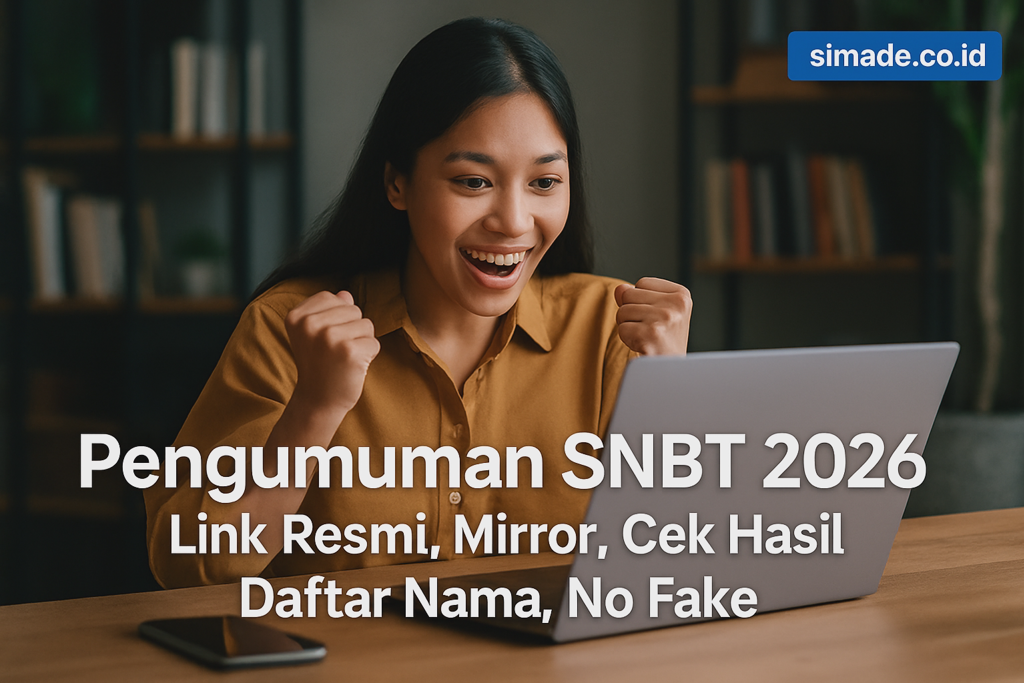 Pengumuman SNBT 2026 : Link Resmi, Mirror, Cek Hasil, Daftar Nama, No Fake